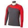 Bauer Pro Long Sleeve Base Layer Mens Top - Dark Grey / Red (2019) -Bauer Sale Store 02e9c55cb1010b34c8dbb31c6c34a1ee