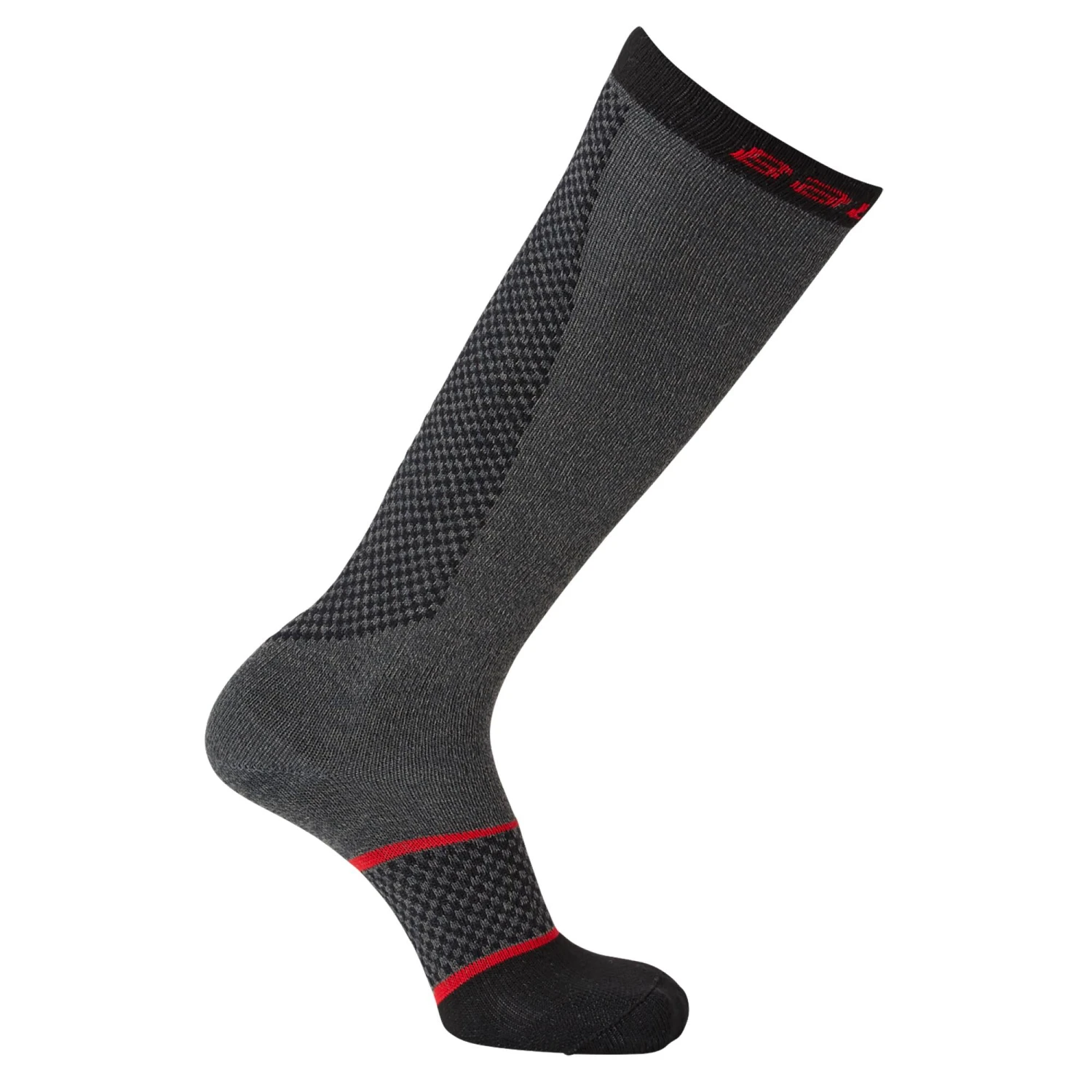 Bauer Pro Cut Resist Tall Skate Socks - Grey (2019) 3 Bauer Pro Cut Resist Tall Skate Socks - Grey (2019)