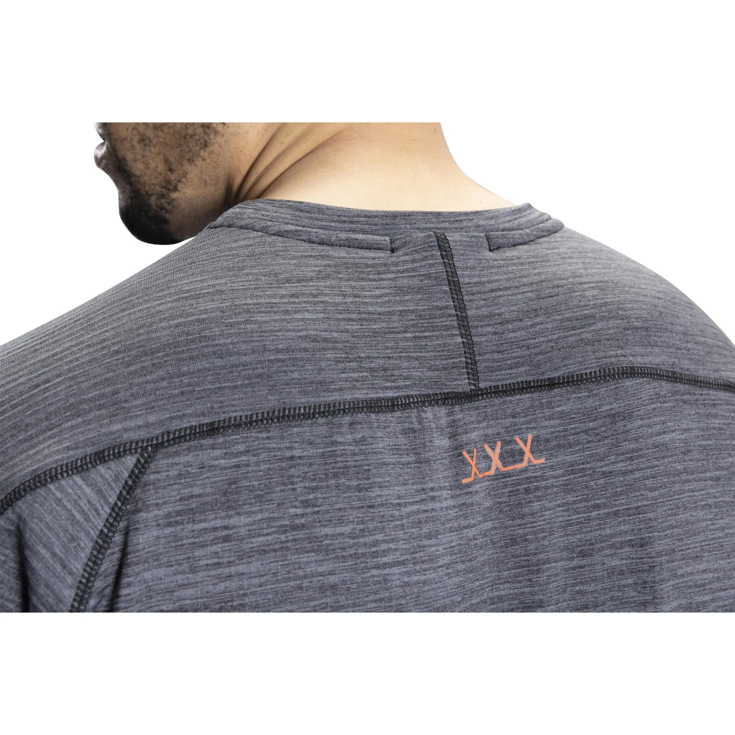 Bauer Fleece Men's Long Sleeve Training Tee- Grey 4 Bauer Fleece Men's Long Sleeve Training Tee- Grey - Image 2