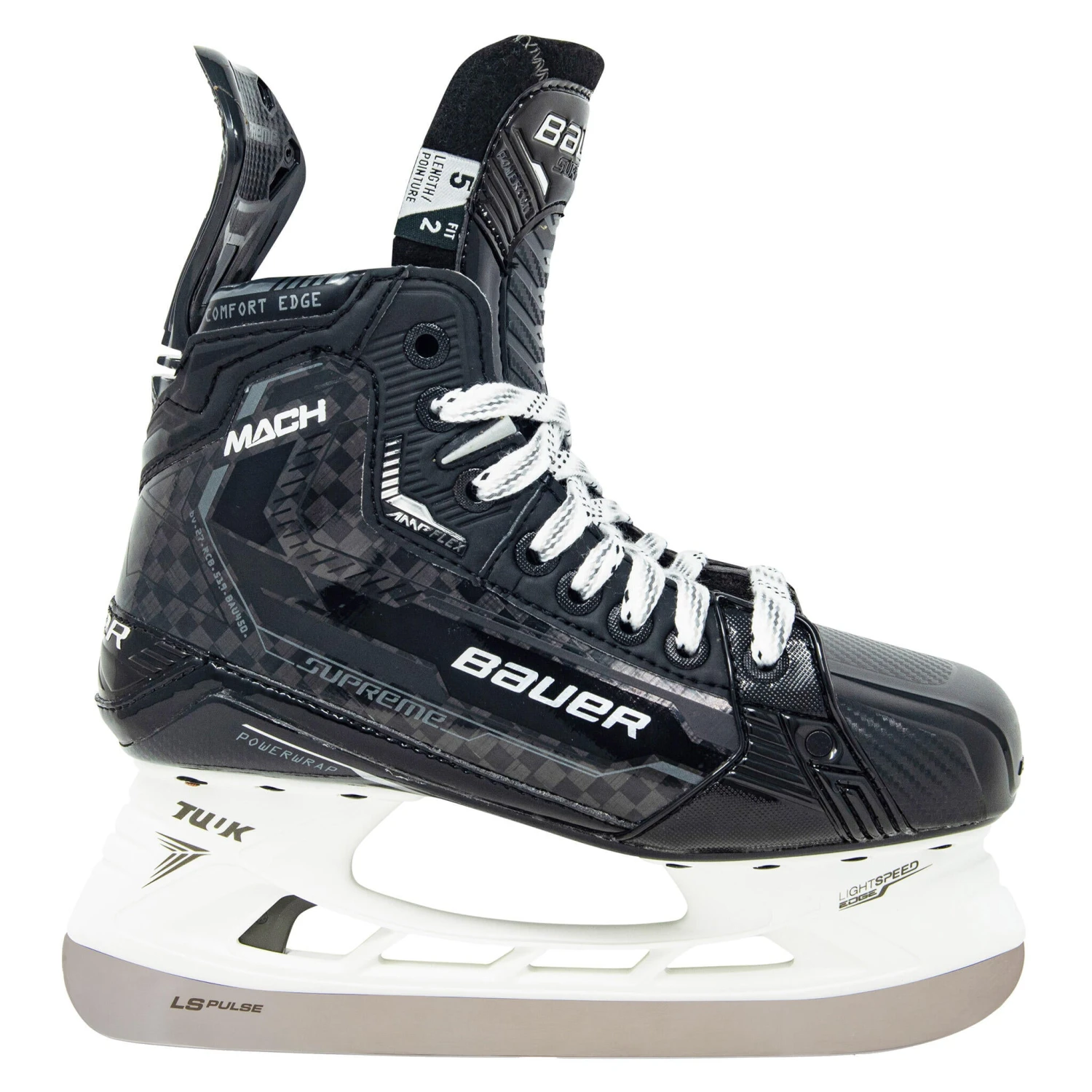 Bauer Supreme MACH Intermediate Hockey Skates (2022) With Pulse Steel 3 Bauer Supreme MACH Intermediate Hockey Skates (2022) With Pulse Steel